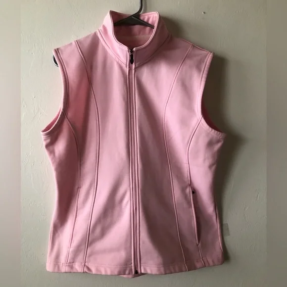 SECOND SKIN Womens Pink Waist Jacket Front & Pockets Zipped Size Medium - Picture 1 of 12